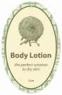 Soothing Vertical Oval Bath Body Favor Tag